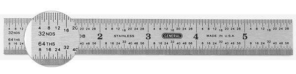 6" Stainless steel Ruler