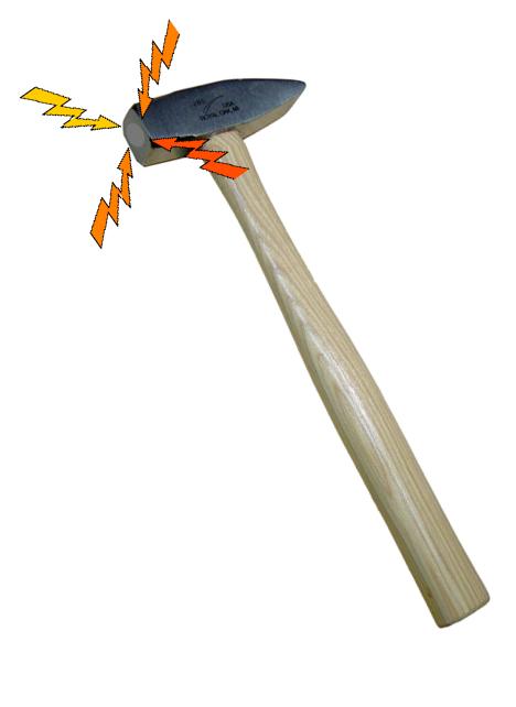 Magnetic Hammer wood handle