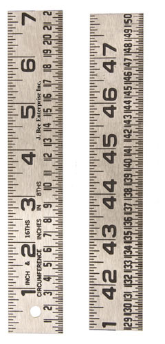 36" Steel Circumference Rule